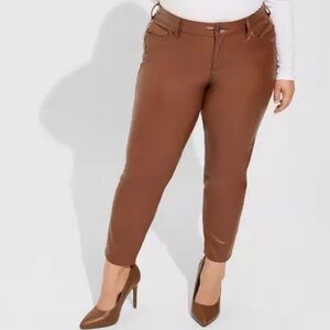 Brown High-Waisted Pants